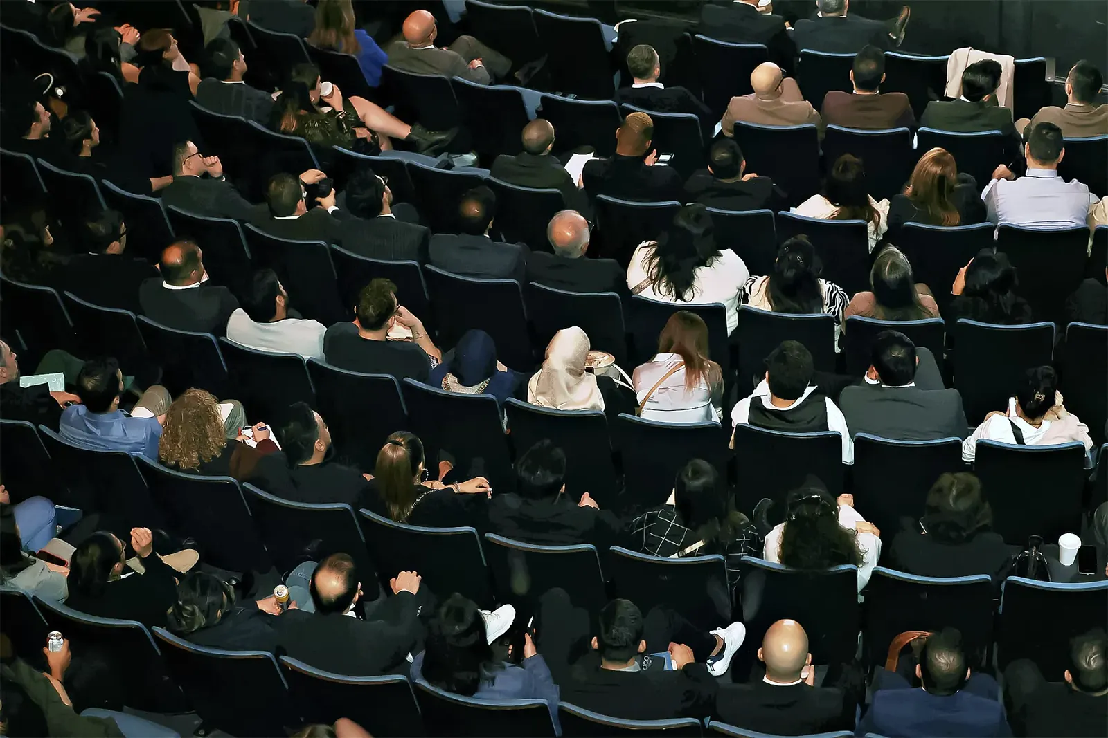 The room at the Beanfield Centre, every row taken